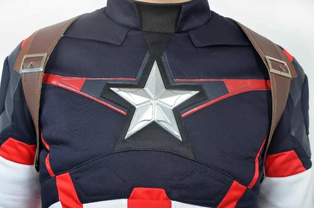 Капитан Америка косплей Мстители 2 возраст костюм ультрона куртка Человек взрослых Фэнтези Стива Роджерса мужчин Хэллоуин одежда