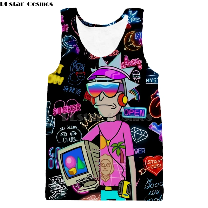 2019 New 3D Rick And Morty Hoodies Sweatshirt Men Women Funny Cartoon Print Hoodie Graffiti puzzle  Harajuku Hip Hop Street-8