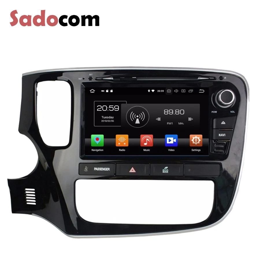 Автомагнитола MITSUBISHI Outlander 2014 2015 мультимедийный DVD плеер с GPS навигацией RDS радио Wi