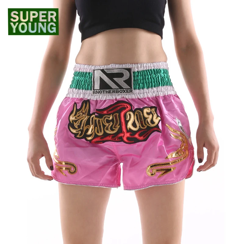 Женские спортивные шорты Muay Thai для мальчиков MMA Kick Boxing тренировок мужчин боев