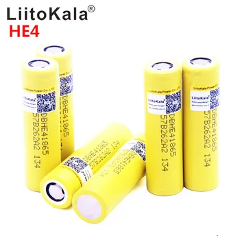 

LiitoKala for HE4 2500mAh Li-lon Battery 18650 3.7V Power Rechargeable batteries Max 20A,35A discharge High discharge