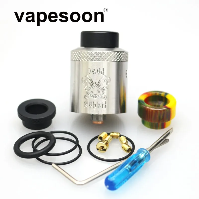 Online Dead Rabbit BF RDA Atmoizer Tank aluminum Supports Single Dual Coil Vape Fit For elctronic cigarette box Mod vape