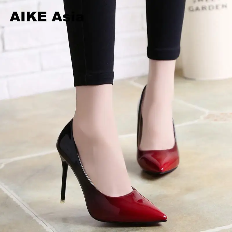 size 34-42 2019 Women pumps Fashion pointed toe patent leather stiletto high heels shoes Spring Summer Wedding Shoes woman #5891 size 34-42 2019 Women pumps Fashion pointed toe patent leather stiletto high heels shoes Spring Summer Wedding Shoes woman #5891