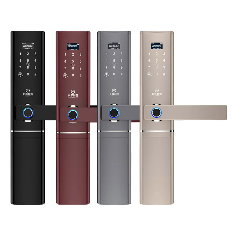 

Biometric Fingerprint Smart Door Lock Passcode IC Card Door lock With Doorbell Anti-theft Door Fingerprint Electronic Locks New
