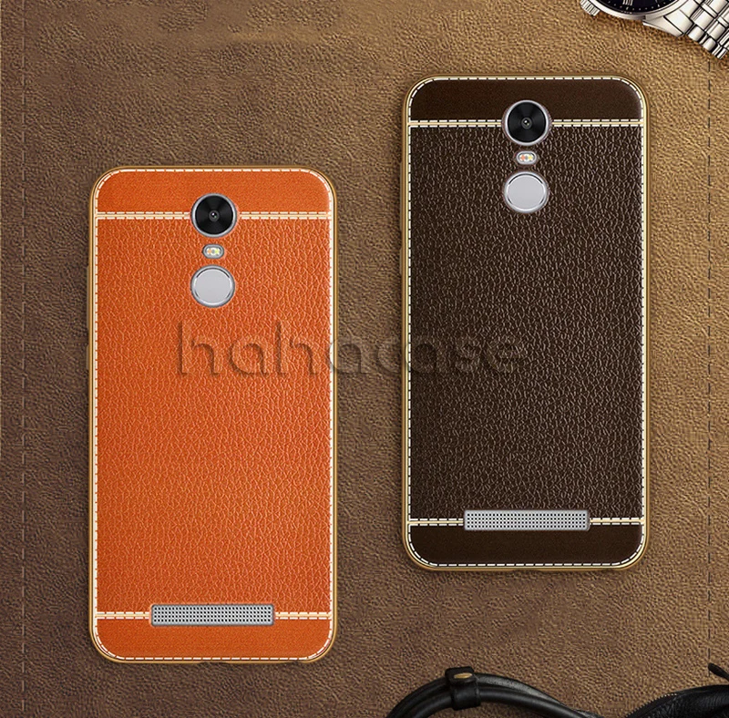 Discount 500pcs Lichee Pattern PU Leather Case For Xiaomi 6 5 5S Plus Note 2 3 Redmi 4A 4X Note 4 Phone Case Plating Ultra Slim TPU Cover 3