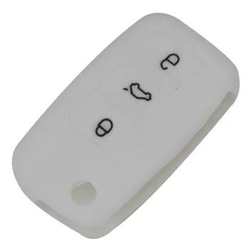 Keyforkess 30 pz/lotto Cassa Chiave Del Silicone Per VW Polo Passat B5 Sedile Golf Jetta Mk6 Tiguan Più Eos Scirocco Coleotteri copertura FOB - Jingyuqin 30 pz lotto Cassa Chiave Del Silicone Per VW Polo Passat B5 Sedile Golf