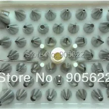 Полимерная глина сопло из нержавеющей стали бесшовные 52 носик для украшения бесшовный набор Инструменты для выпечки с 2 шт ногтей и конвертера