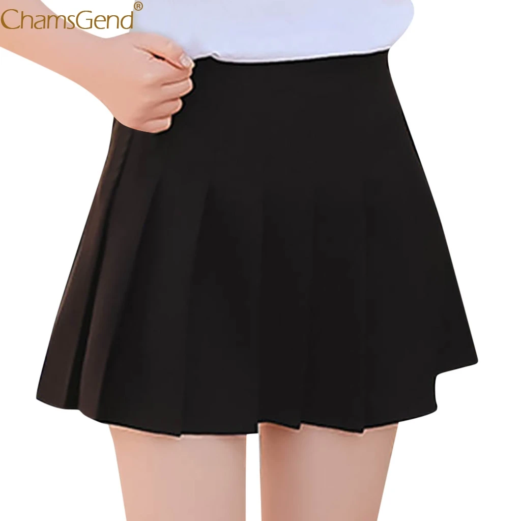 

Casual Wild Solid Pleated Skirts Women Pleated Skirt Plus Size Summer Style Sexy Girl Mini Short Skirts Pleated Skirts Women May