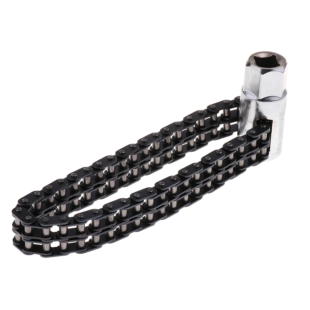  1 Pcs Key Chain Type Oil Filter Chain Wrench 4 Knots Deep Socket For Most Cars And Light Trucks Separate Fast Handle All Shape