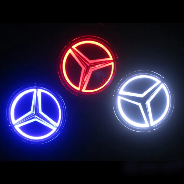 Car Logo Light For Mercedes-benz Car Badge Light Auto Led Logo Light Auto Emblem Led Lamp Free Shipping - Car Light AliExpress