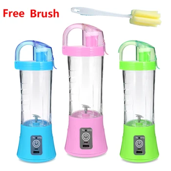 

Portable Blender Juicer Bottle USB Rechargeable 380ml Electric Automatic Vegetable Fruit Citrus Orange Juice Maker Cup Mixer Cup