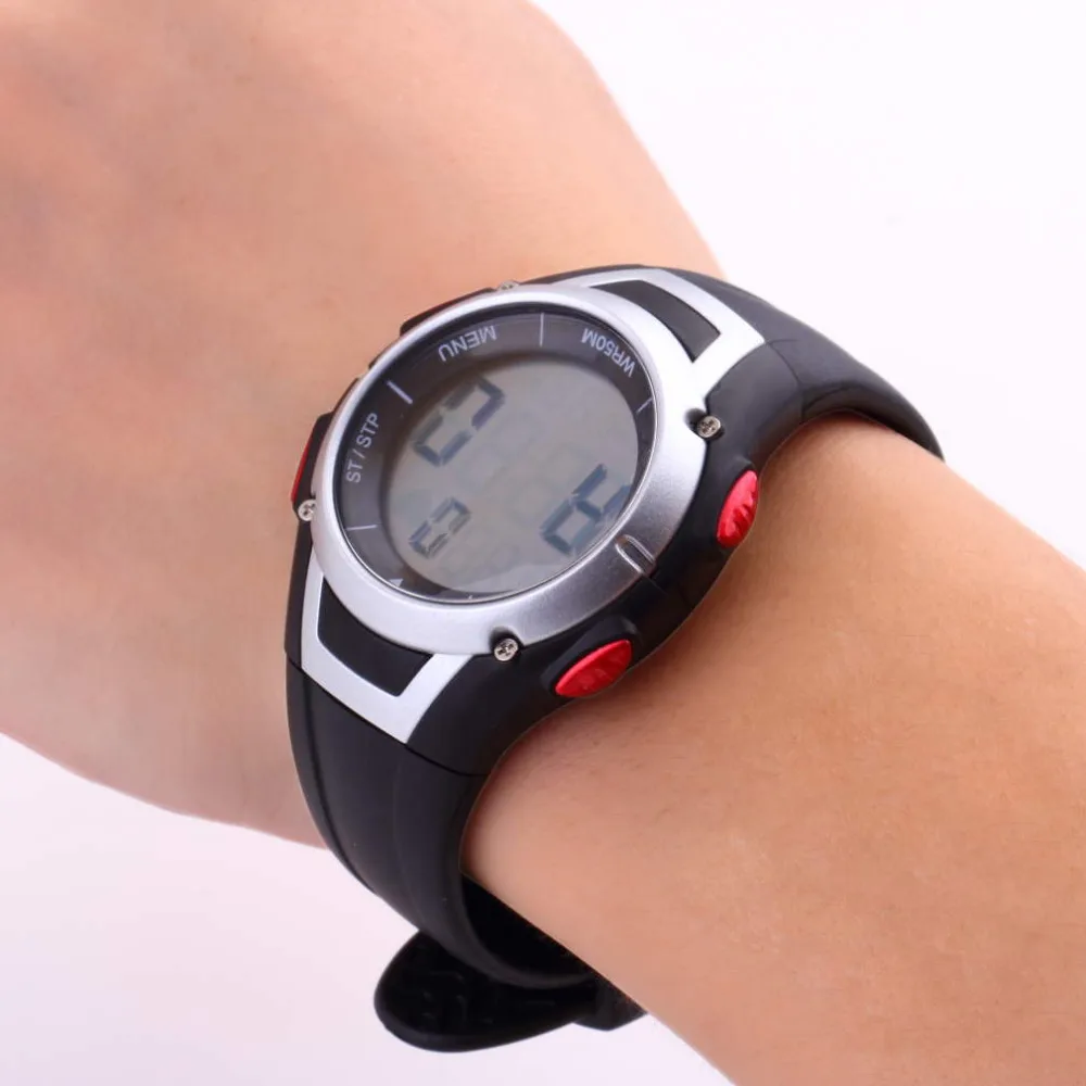 1Pcs new Heart Rate Monitor Sport Fitness Watch Favor Outdoor Cycling Sport Waterproof Wireless With Chest Strap