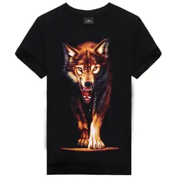 2019 новейший Волк 3D принт животные крутая забавная футболка мужская с коротким рукавом летние топы Футболка Мужская модная футболка мужская