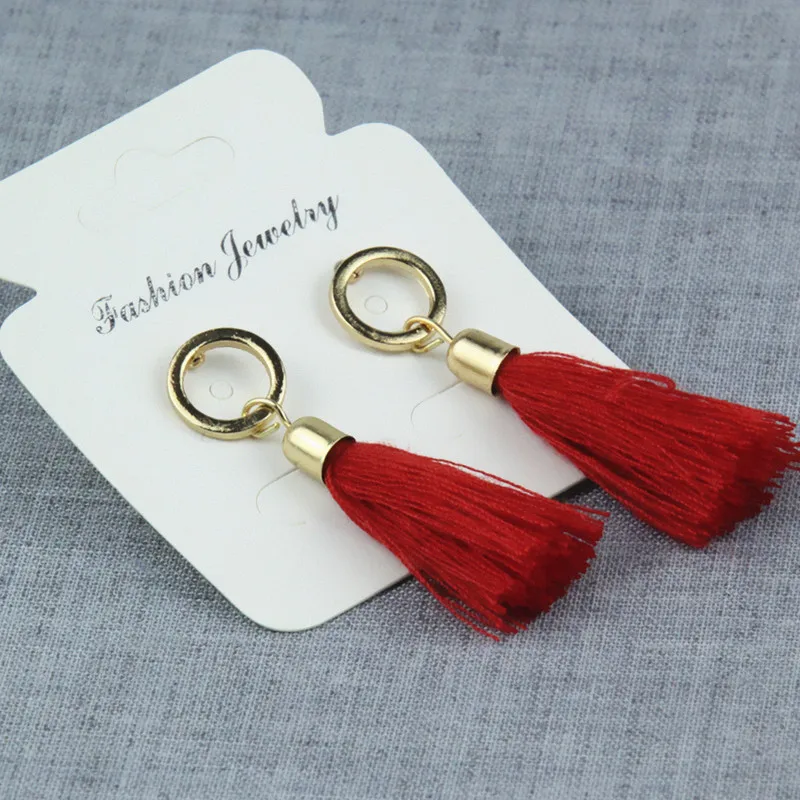 Женские длинные серьги с кисточками и стразами e083|long tassel earrings|tassel drop earringstassel earrings