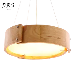 Современная гостиная Люстра потолочная лампа подвесной потолочный светильник персонализированные твердые деревянные подвесные