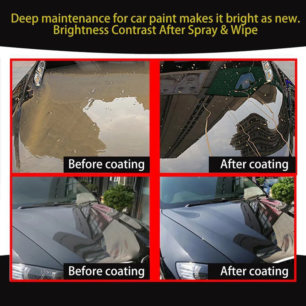 50ML 9H Car Oxidation Liquid Ceramic Coat Super Hydrophobic Glass Coating Set