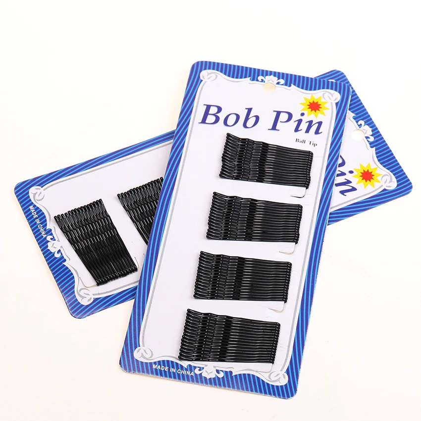 

60PCS Black Invisible Hair Clips Wave Straight Pins Grips Barrette Popularity Simple Hairpin for Alloy Hair Accessories