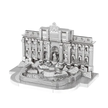 

3D Metal Puzzle Trevi Fountain Model DIY Laser Cut Assemble Jigsaw Toys Desktop decoration GIFT for children