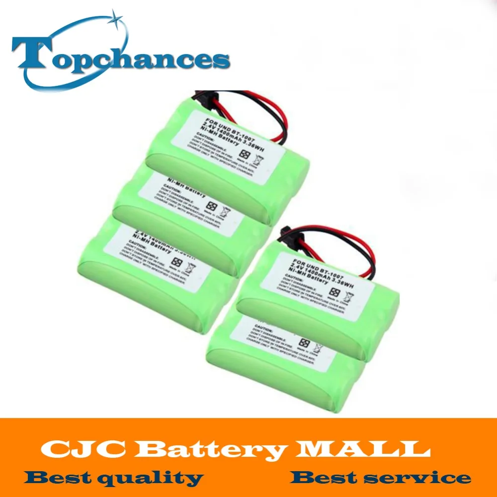 5PCS/lot 2*AA Ni MH 2.4V 1400mAh Rechargeable Cordless Home Phone