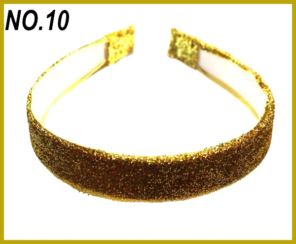B0201vth150117010 Новые 80 шт. Популярные 1 ''металлик бархатные зубы повязки на голову Нескользящие металлические повязки с блестками - Цвет: B0201vth150117010