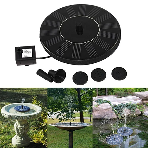 

Solar Power Birdbath Water Floating Fountain Pump Pool Garden Outdoor Decor