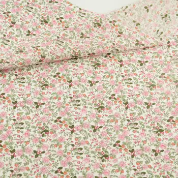 

100% Cotton Fabric Lovely Little Flowers Designs Tecido Fabrics Doll Patchwork Sewing Clothing Fat Quarter Beginner's Practice