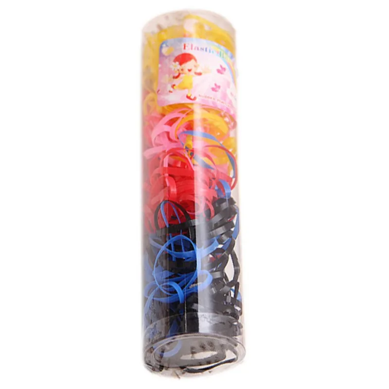 220pcs/lot Hair Accessories Korean Candy Color Hair Ring Ropes Ponytail Holder Disposable Elastic Hair Bands for Girls L1