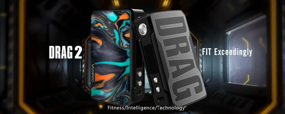 Original Voopoo Drag 2 177W Drag 2 Box MOD Vape Electronic Cigarette Vaporizer Support Uforce T2 SubOhm Tank VS Drag Mini MOD 01 (8)