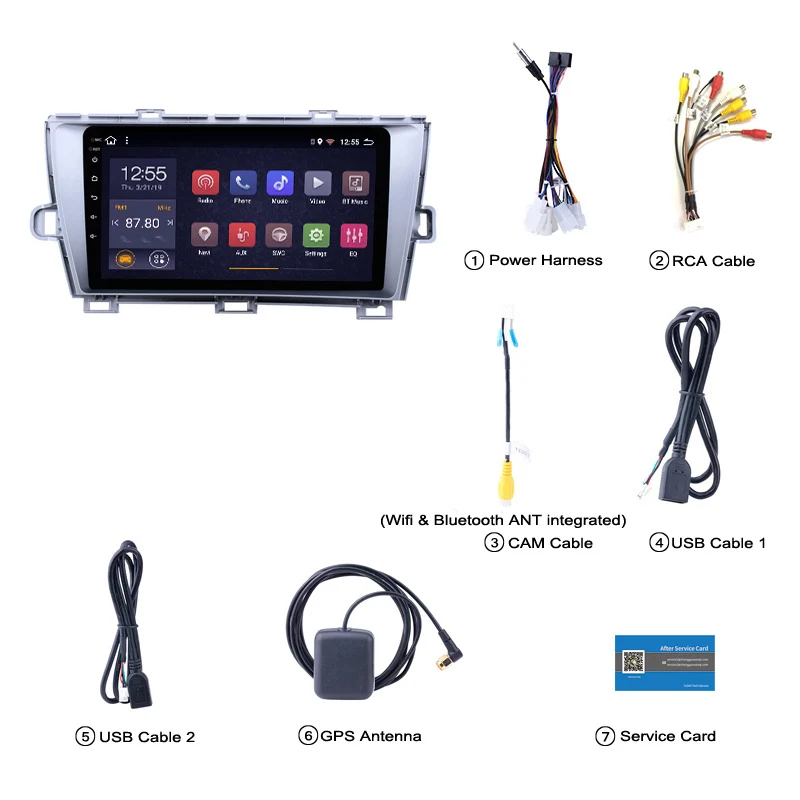 2G ram 32G rom 9 дюймов Android 8,1 gps навигационное радио для 2009-2013 Toyota Prius LHD с Bluetooth USB wifi