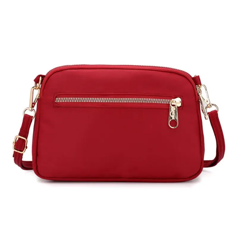 Для женщин дамы Кроссбоди Нейлон Наплечная Сумка Хобо женская сумочка сумка-мессенджер - Цвет: Wine red