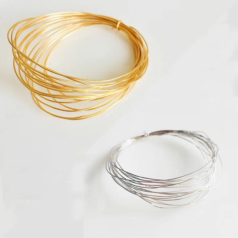 0.2-1mm Gold Silver Plated High-quality Cord String Thread Wire Jewelry Making