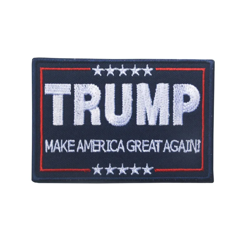 

Trump MAKE AMERICA GREAT AGAIN Morale Patch President Trump Supporter Badge 3D Embroidered Hook & Loop Jackets Jeans Hat Patch