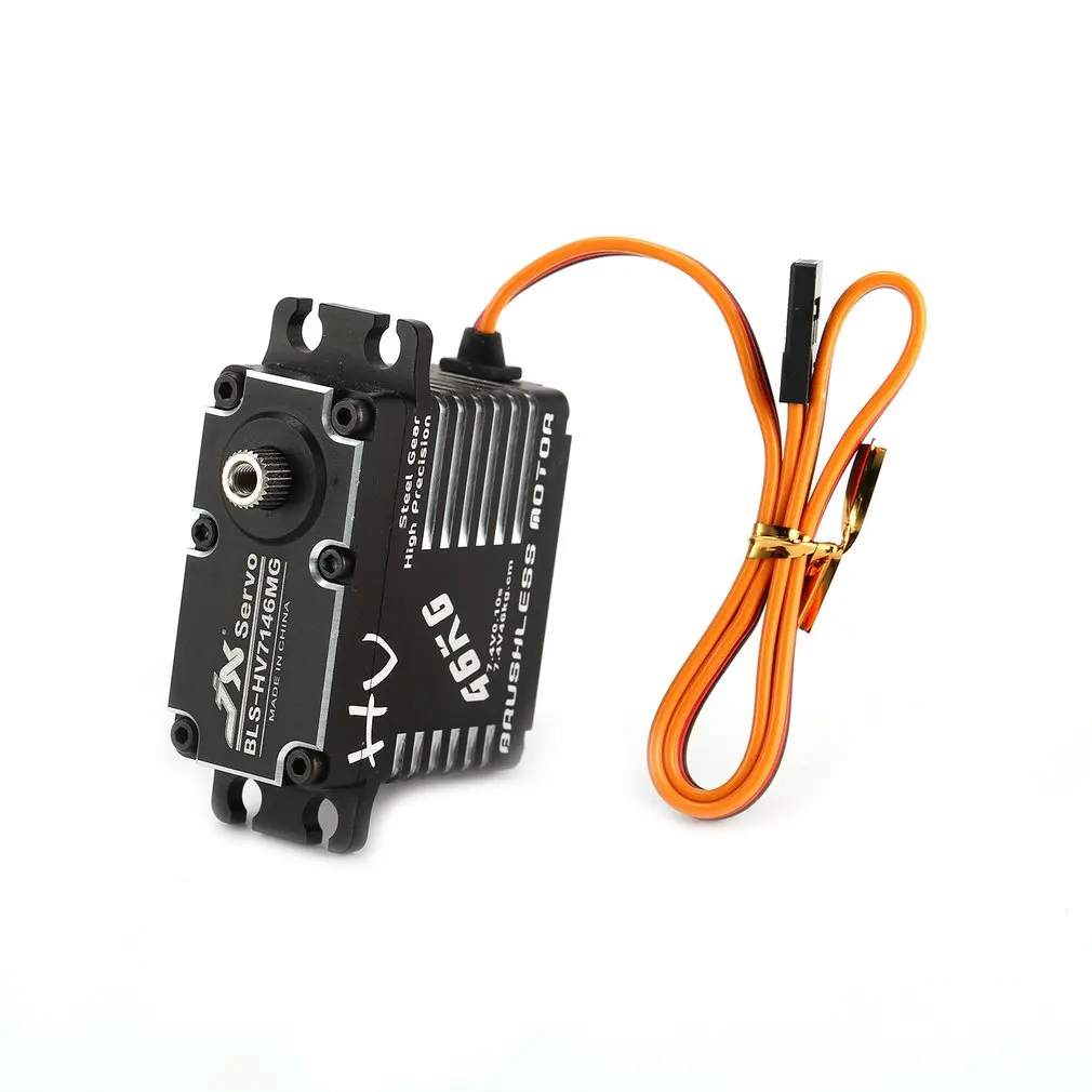 

BLS-HV7146MG 46KG HV High Precision Steel Gear Full CNC Aluminium Shell Structure Digital Brushless Standard Servo RC Toy Parts