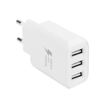 EPULA практичный 30 Вт 3-Порты и разъёмы 12V-1.5A USB настенное Зарядное устройство с двух портов для быстрой зарядки Порты для iPhone для samsung штепсельная вилка европейского стандарта