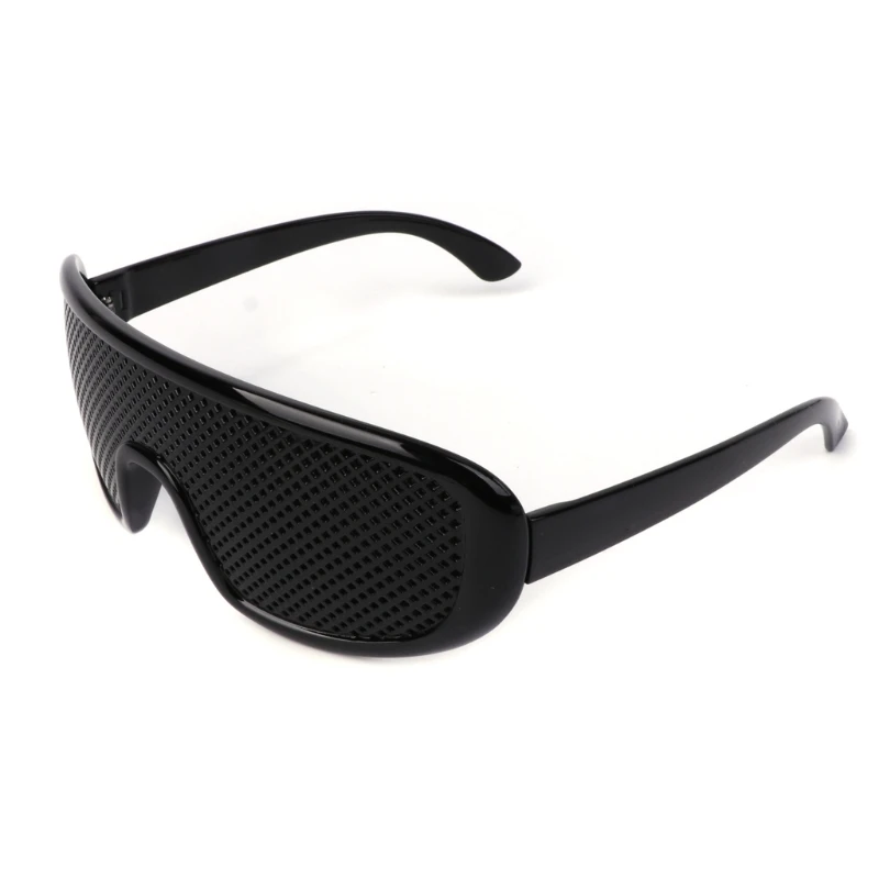 1 шт Черная смола отверстие очки для тренировки Зрение Улучшение зрения очки большая оправа