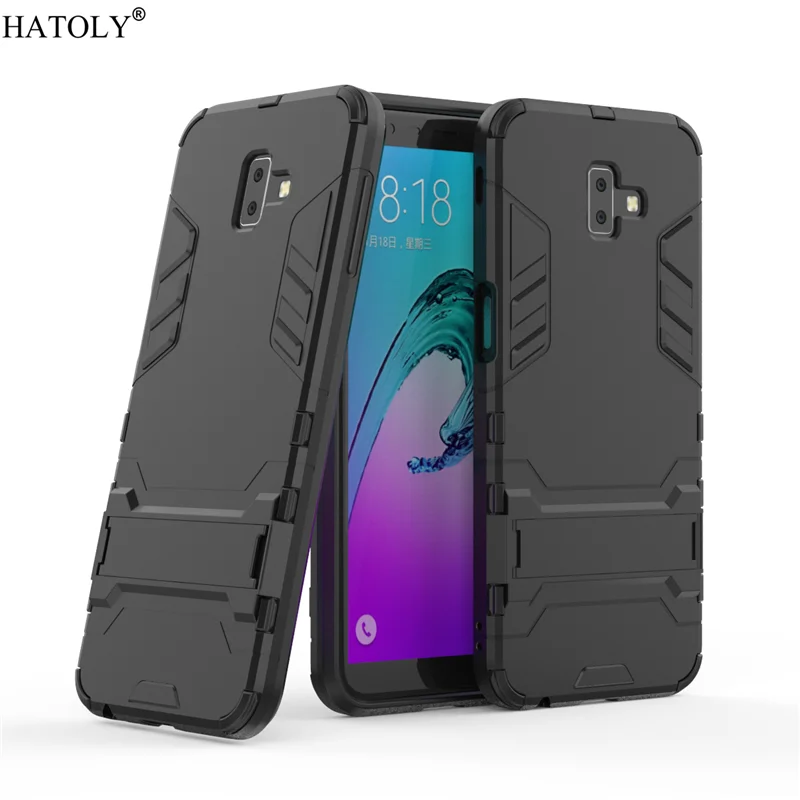 For Cover Samsung Galaxy J6 Plus Case Rubber Robot Armor PC Phone for |