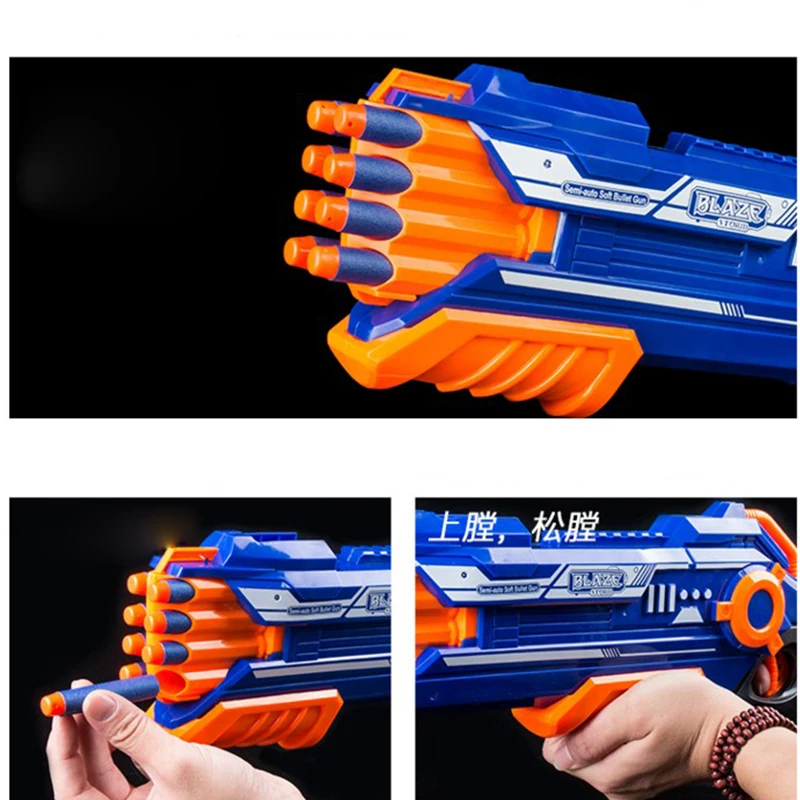 Eva2king игрушечный пистолет с мягкими пулями подходит для Nerf пушки мягкая игрушка дартс пушки идеальный костюм для Nerf игрушечный пистолет