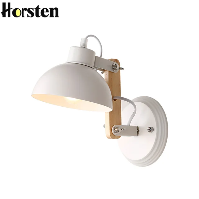 Horsten Coréen Pays Applique Nordique Simple En Bois Fer Chambre