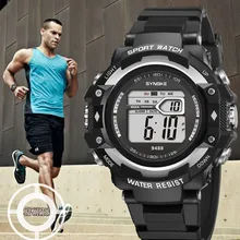 SYNOKE мужские часы Аналоговые световые Роскошные Водонепроницаемые многофункциональные электронные часы светодиодный цифровые часы двойного действия reloj hombre