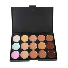 15 Colors Professional Maquiagem Salon Concealer Palette Makeup Party Contour Palette Face Cream Women Makeup Palette PE3 WY5
