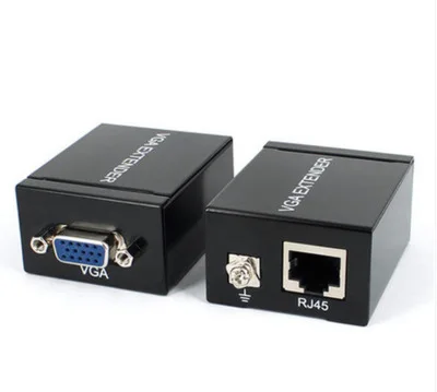 

E-link 60M VGA Extender Female To Lan Cat5 Cat5e RJ45 Ethernet Female Adapter Amplifier VGA Extender