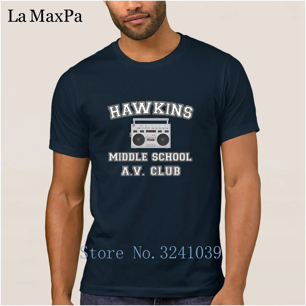 Красивая мужская хлопковая летняя футболка Hawkins Middle School A. V. Club Stranger Things крутая