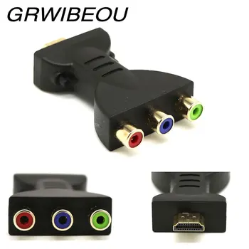 

HDMI to 3 RGB RCA AV Converter Video Audio Component Adapter 720P 1080P Digital Signal for HDTV DVD