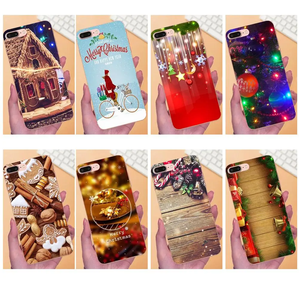 For LG Nexus 5 5X G2 G3 mini spirit G4 G5 G6 K4 K7 K8 K10 2017 V10 V20 V30 Stylus Soft Capa Happy New Year Christmas | Мобильные