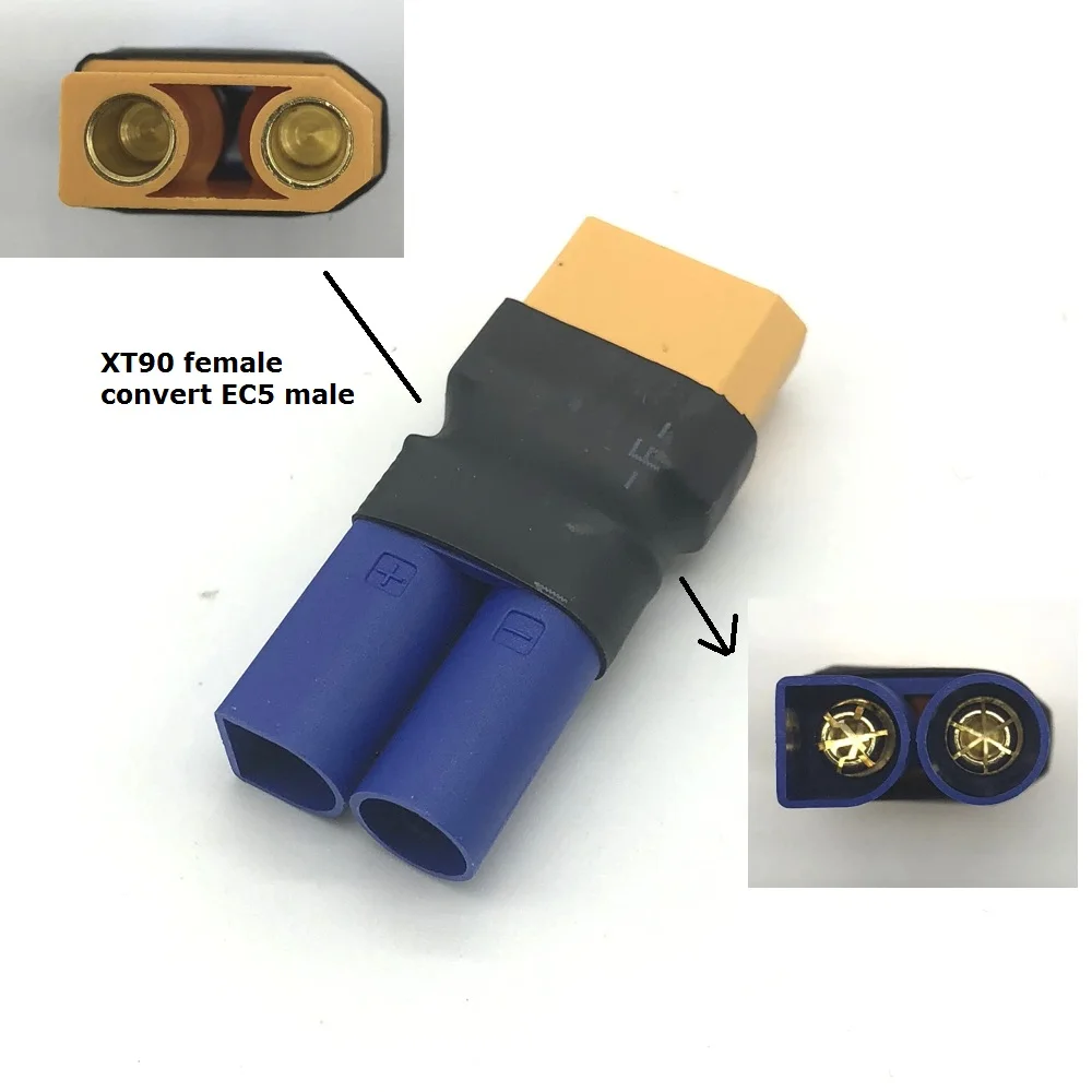 XT90 female convert EC5 male