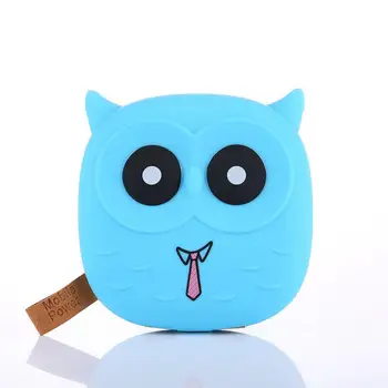 

Cute Owl Mobile Power Bank Charger 8000mah Powerbank External Battery Dual Usb For Cellphone Poverbank