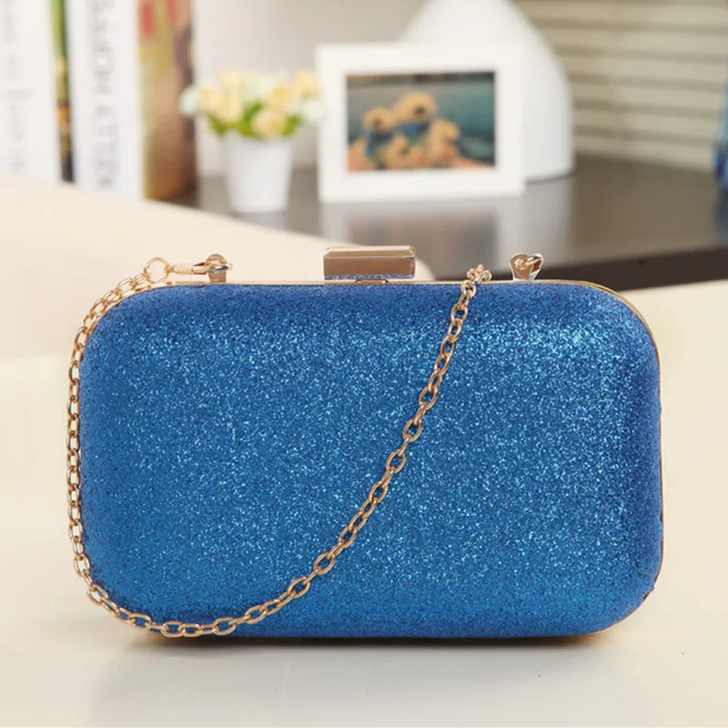 

New product Dinner Bag 2018 female scrub banquet bag metal clip chain bag