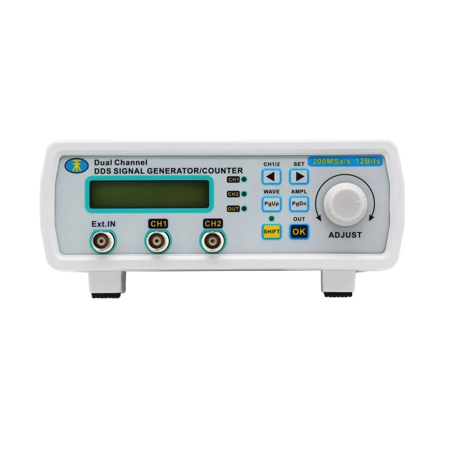 JUNTEK MHS5200A 6 МГц DDS генератор сигналов цифровой контроль двухканальный счетчик