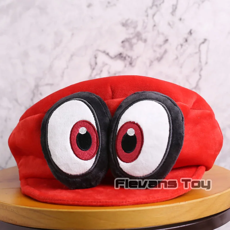 

Super Mario Bros Odyssey Cappy Cosplay Cap Hat Cartoon Plush Toy Soft Stuffed Doll