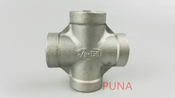 

DN8 1/4"Thread 4 Way Female Cross Coupling Connector SS 304 Pipe Fitting BSP